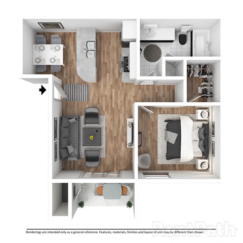 Large One Bedroom Apartment